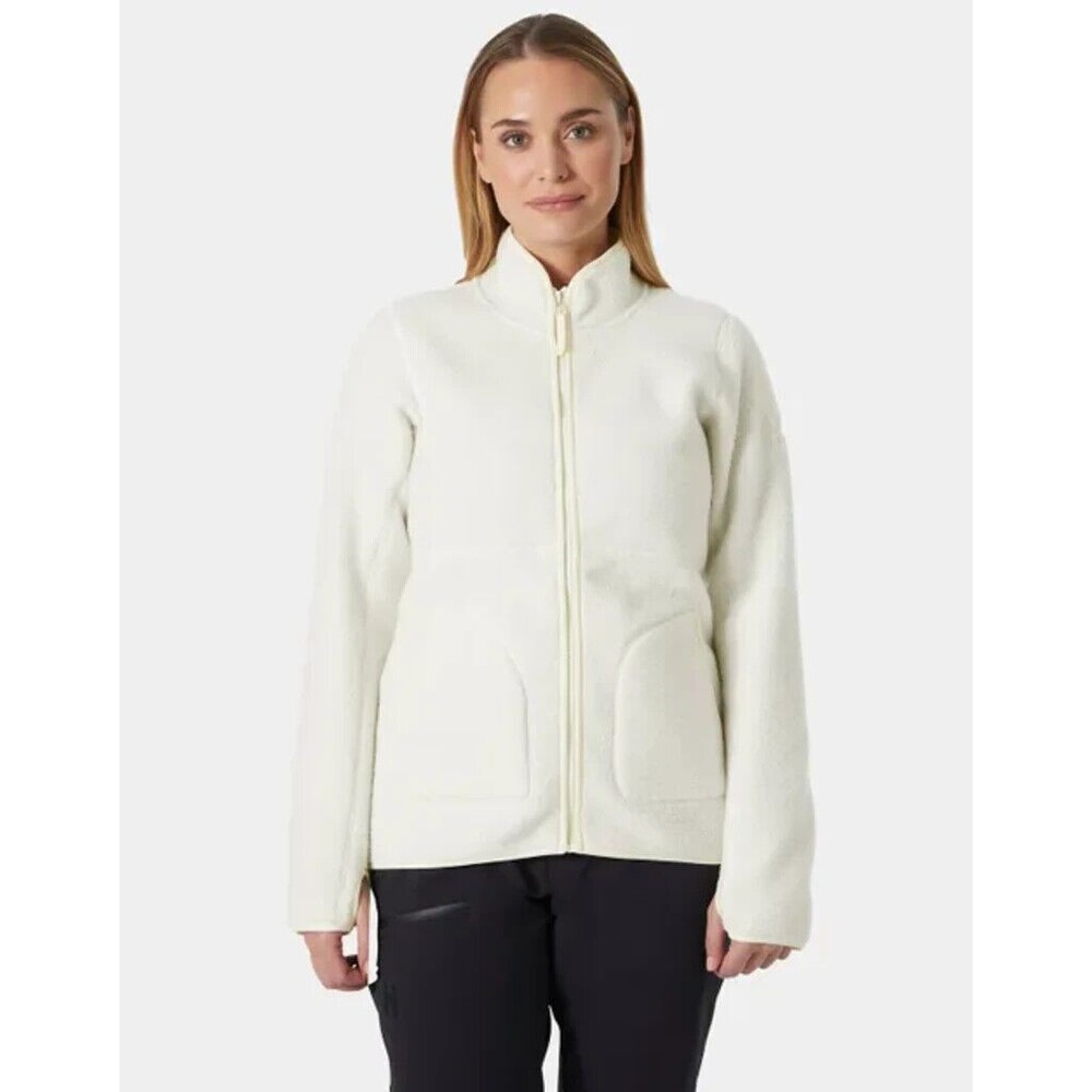 HELLY HANSEN Imperial Pile Jacket S Full Zip Snow White Cozy Sherpa Winter B85